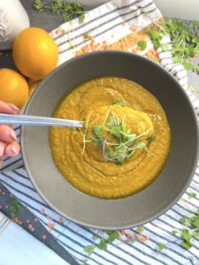 Spoonful of Middle Eastern Red Lentil soup