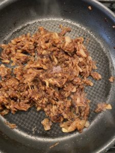 Caramelized onions after 50 minutes