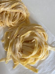 fresh egg tagliatelle pasta