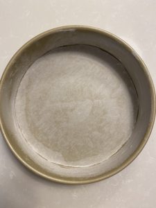 lining pan with parchment paper
